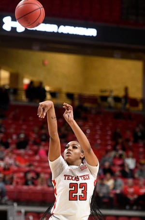 Senior guard Bre'Amber Scott is Texas Tech's leading scorer and rebounder this season. She was ejected from a Tech victory Saturday at TCU and subsequently made obscene gestures toward the crowd in Fort Worth.