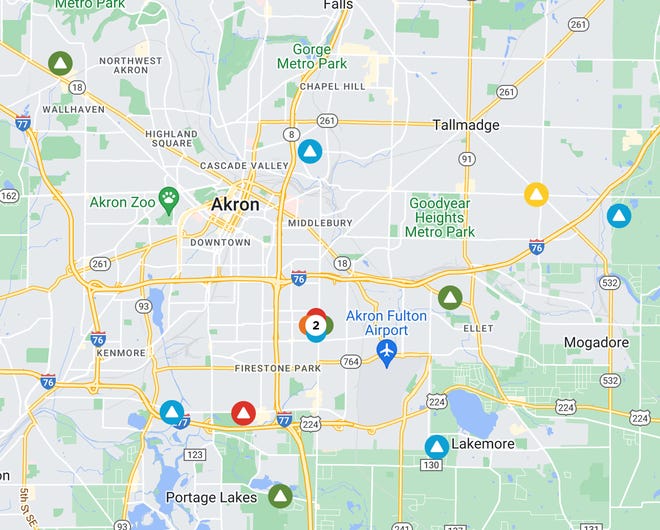 Nearly 10,000 people are without power in Akron on Tuesday, Jan. 3, 2023, according to FirstEnergy.
