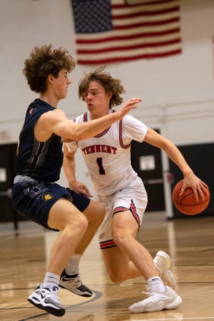 William Tennent junior Kirby Mooney moves the ball up the court at William Tennent High School on Tuesday, Jan. 3, 2023. William Tennent boys basketball defeated Wissahickon 71-58.