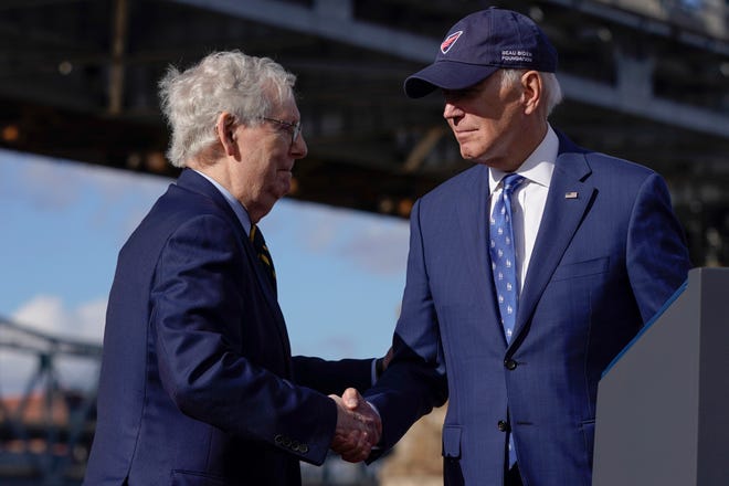 Biden y McConnell aparecen en Kentucky mientras las batallas republicanas de la Cámara de Representantes se intensifican