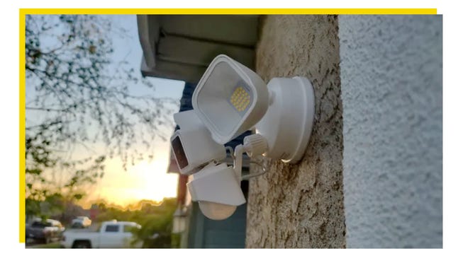 Floodlights combined with a high-definition security camera can be the best line of defense for your home.