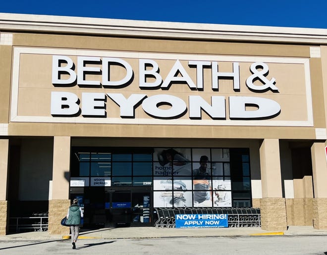 A shopper approaches the Bed Bath & Beyond store at the International Speedway Square shopping center in Daytona Beach on Friday morning, Jan. 6, 2023.