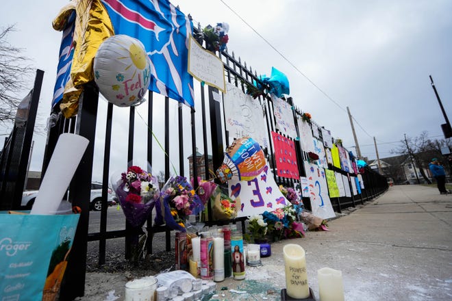A prayer wall was put up and maintained by the community outside of UC Medical Center at the intersection of Piedmont and Bellevue for Damar Hamlin.