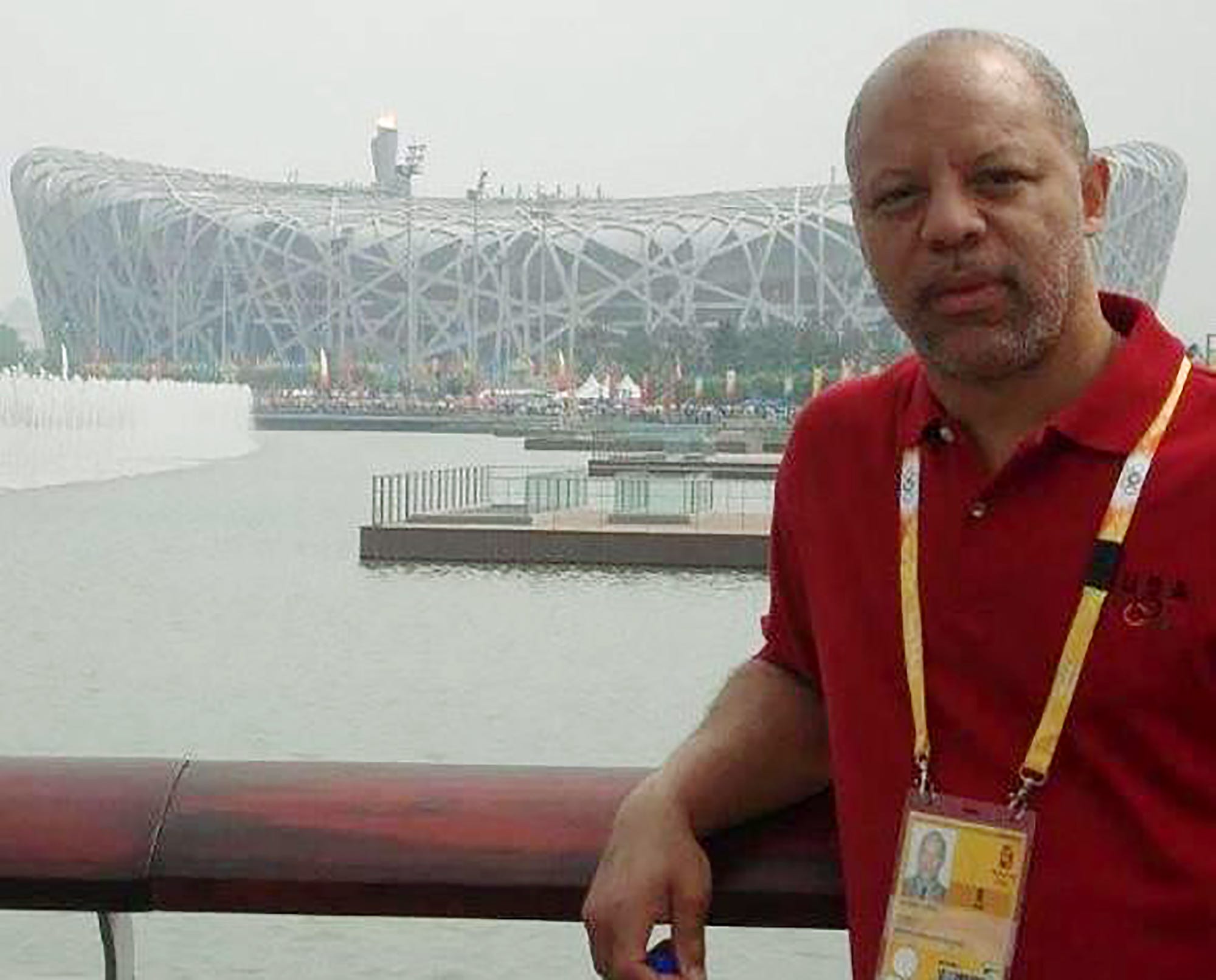 Leland Stein III's journalism journey has included covering four Summer Olympics, including the 2008 Beijing Olympics, where he posed with the National Stadium, also known as the Bird's Nest, in the backdrop.