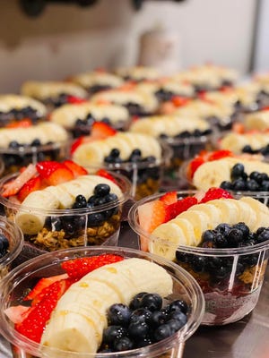 Acai bowls from Bee Bowl'D in Camden, a family-run business.