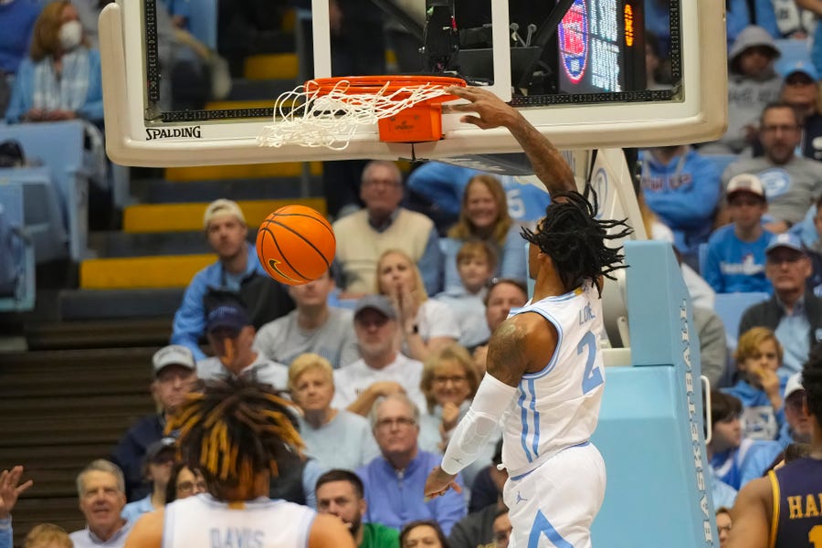 Armando Bacot, Caleb Love star, UNC basketball wears throwback jerseys in win vs Notre Dame