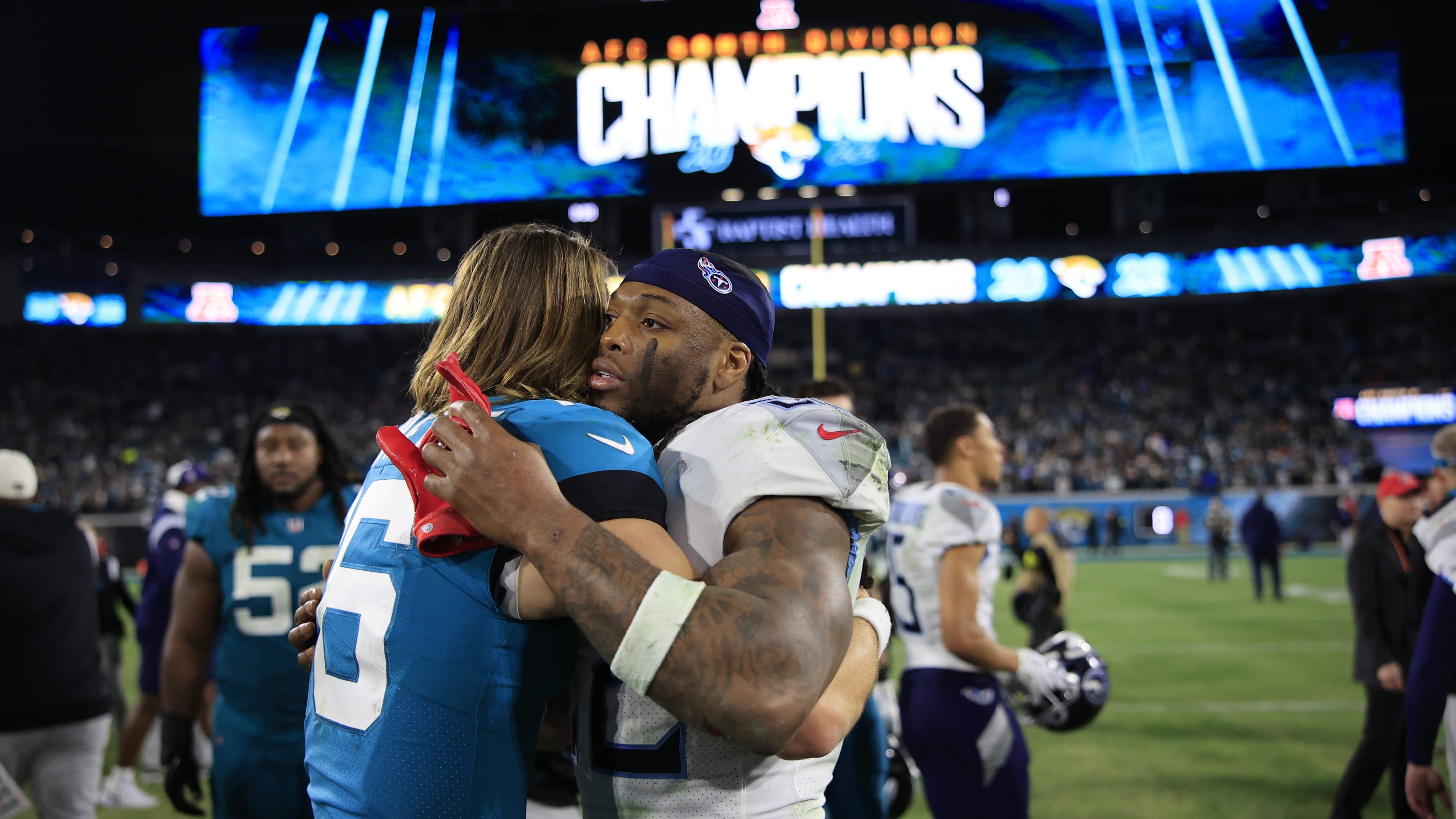 Jacksonville Jaguars defeat Tennessee Titans in AFC South Title game Jacksonville Jaguars defeat Tennessee Titans in AFC South Title game