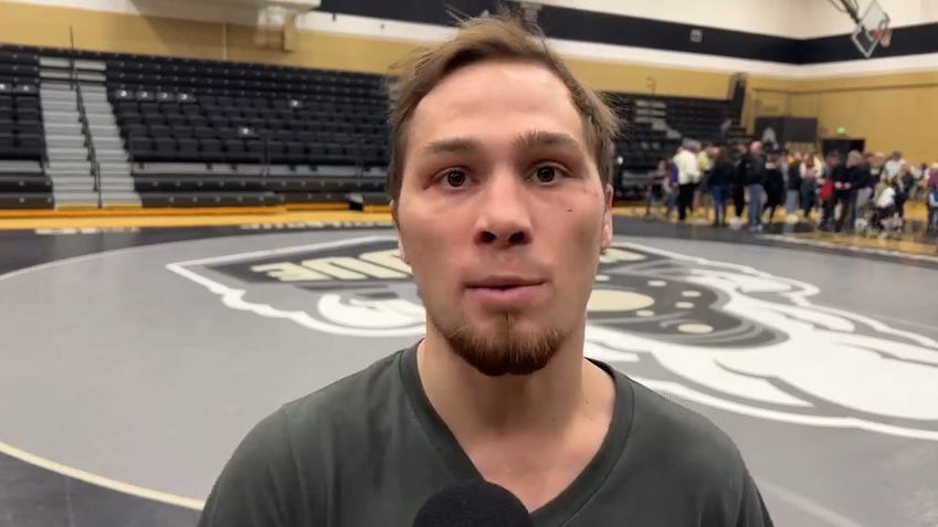 Spencer Lee on his wild come-from-behind pin over Purdue's Matt Ramos