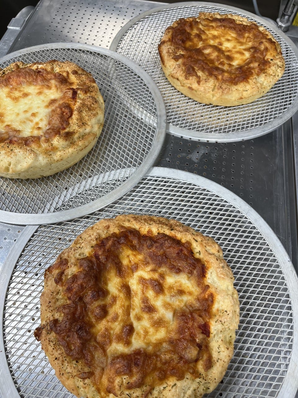 Deep-dished pizzas by Gluten-Free from The Dipped.