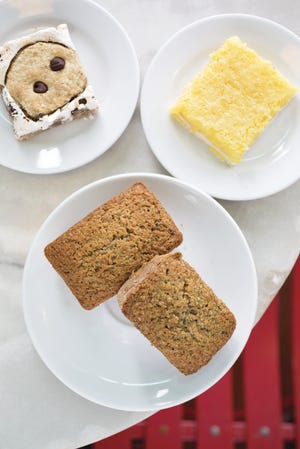 S'more bar, double lemon bar and zucchini loaf from Cherbourg Bakery in Bexley. (Tim Johnson/Columbus Monthly)