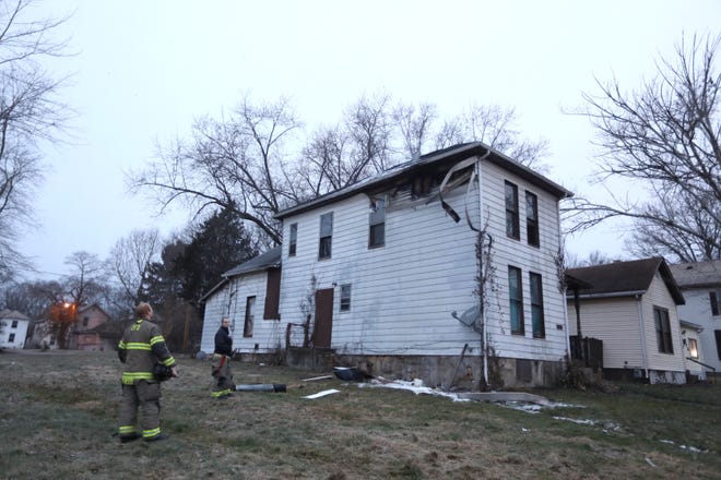 A family was displaced after a fire the attic of 347 Brighton Blvd. early Wednesday morning. The fire was reported at 6 a.m. No one was injured in the fire, which was caused by an improperly connected chimney, according to officials.