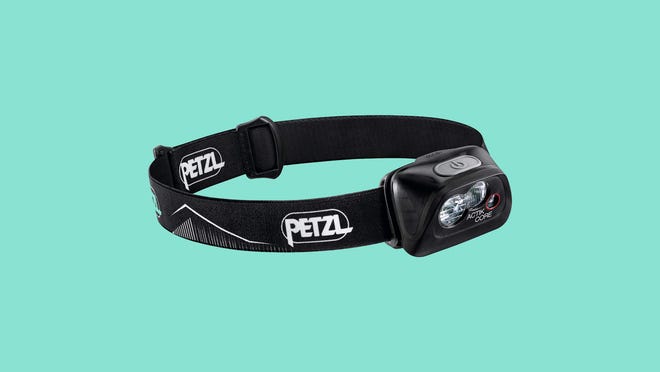 Winter running gear: Petzl Actik Core headlamp.