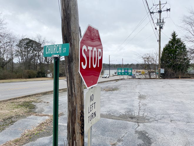 Left turns are currently prohibited at the intersection of Church Street and Alabama Highway 77, but that will change once a traffic signal is installed there using ATRIP-II funds.