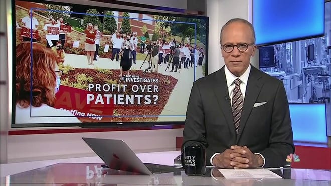 Mission Hospital in Asheville and nurses who work there were highlighted in Jan. 12 reporting on NBC Nightly News with Lester Holt.