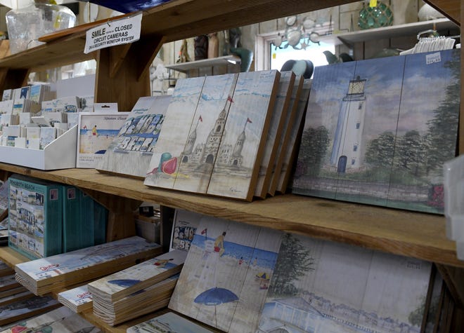 Artwork by Patty Derrick at the Sea Shell Shop on Thursday, Jan. 12, 2023, in Rehoboth Beach.