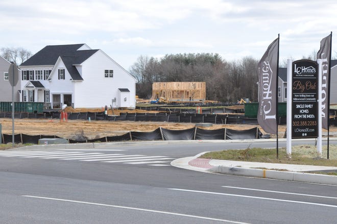 New homes in the Big Oak subdivision are under construction Jan. 13, 2023 off of Brenford Road in Smyrna.