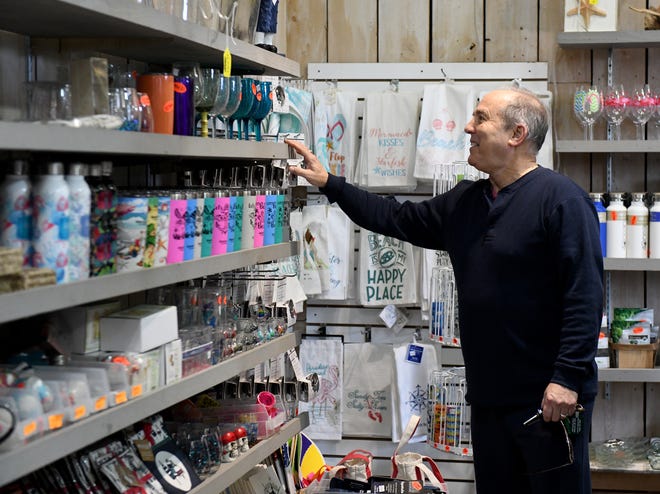 Vince Diorio browses at the Sea Shell Shop on Thursday, Jan. 12, 2023, in Rehoboth Beach.