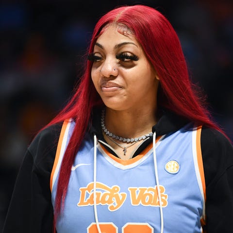 Tennessee's Tamari Key (20) in the new Summitt Blu