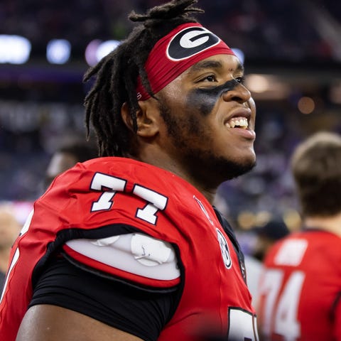 Georgia offensive lineman Devin Willock played in 