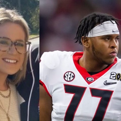 Georgia recruiting staffer Chandler LeCroy and Geo