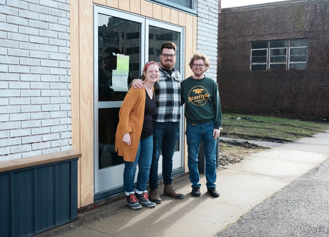 Starflyer Brewing Co.'s cofounders Bailey Archer, Andrew Archer and Ethan Comfort are excited to open their brewery inside the Deli Ohio building in downtown Canton.