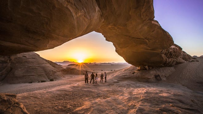 Wadi Rum Reserve in Jordan.