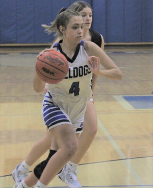 Sophomore Tara Clancy and Inland Lakes suffered a loss at Gaylord St. Mary on Tuesday.