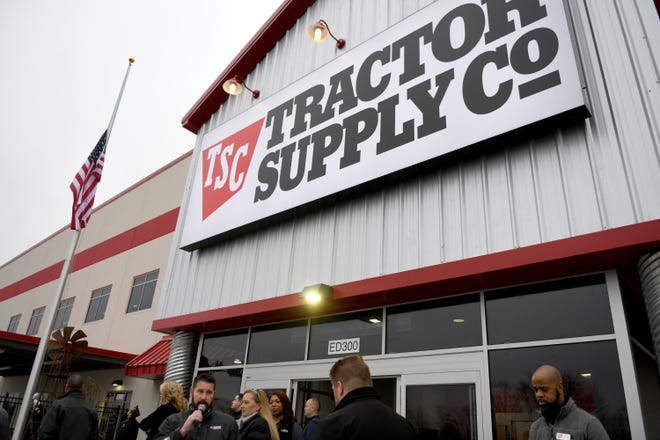 Tractor Supply Co. officials hosted a grand opening ceremony Wednesday for the company's new 900,000-square-foot distribution center in Navarre. The facility has about 350 employees and plans to hire hundreds more.