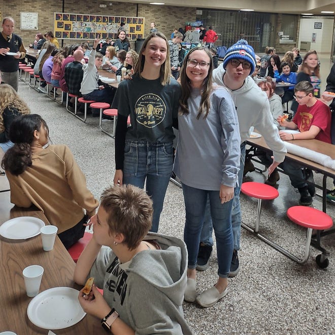 Grace Cullison and Paige Nicely of River View High School organized a tri-county music department get together last school year and are doing another one on March 4. The two have turned their public relations work for the music department into their senior project.