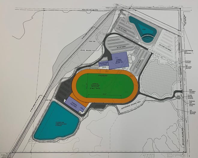 A rendering shows what the proposed Northville Downs in Plymouth Township could look like.