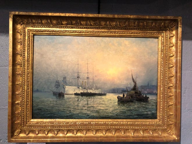 Sellers of fine art like this maritime scene have found  a ready market through online auctioneers.