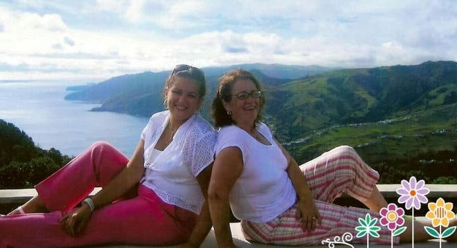 Stacy Silva-Boutwell and her mother, Natalia Silva, pose at Nordeste, in St. Michael, Azores, one of the destinations on her culinary tour.