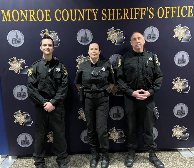 The Monroe County Sheriff's Office recently added three corrections officers to its ranks. Pictured from left are corrections officers Worley, Sorrell and Black. Their first names were not released in order to protect their privacy, the sheriff's office said.