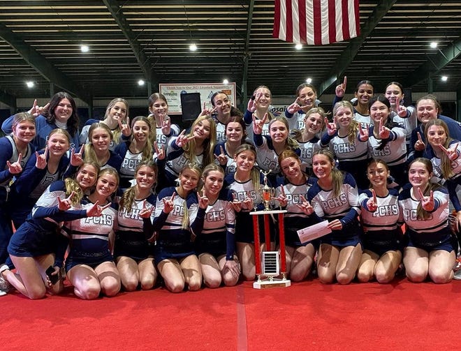 Parrish Community High won the 27th annual Cheerleading Competition on Jan. 16 at the Manatee County Fair. The team is coached by Jenna Davies and Bailee French.
