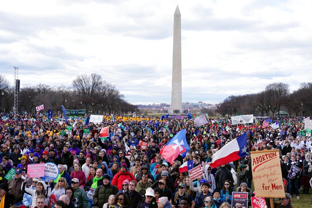 'A new season': Anti-abortion advocates gather in DC for March for Life, first since overturn of Roe v Wade