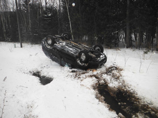 The Cheboygan County Sheriff’s Department responded to a rollover accident on Sunday, Jan. 22, 2023.