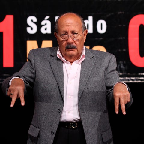 Mexican comedian Polo Polo attends a press confere
