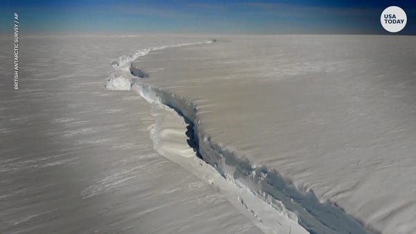 London-sized iceberg breaks off of Antarctica. Sci
