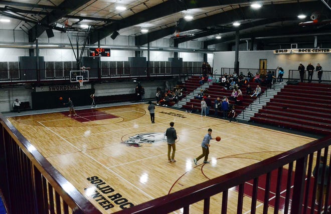 Harbor Light Christian school's Solid Rock Center is finally completed and ready to be enjoyed by students, fans and athletes. The Center comes complete with two new courts, locker rooms, three classrooms and more. The first-ever varsity game in the gym was played last Friday vs. Pellston.