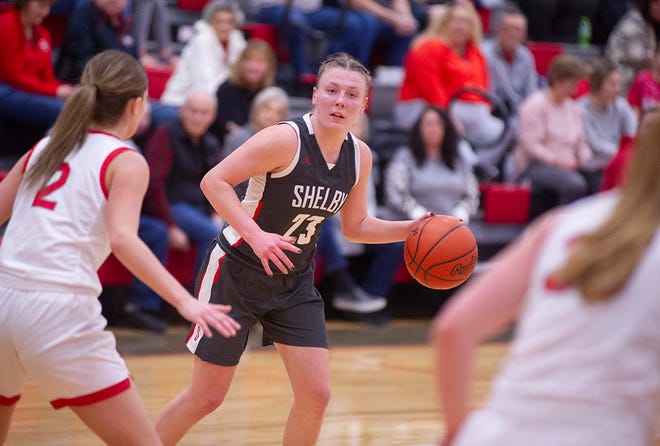 Shelby's Eve Schwemley was a first team All-Mid-Ohio Athletic Conference selection for the 2022-23 season.