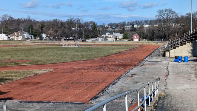 The site of the old Central York High School track and stadium on Tuesday that is the proposed site of a future 250,000 square foot sports center.