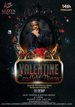 Kezzy's Bistro and Bar is offering a Valentine candlelit dinner for its customers that features DJ Demp.