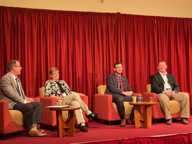 Local, county and state elected officials discuss their connection to government and farming during the “From the farm to the Capitol – how farmers make a difference as elected officials,” session at the 2023 Dairy Strong Conference.