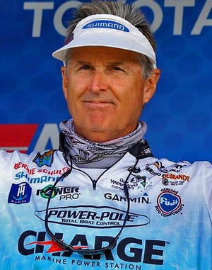 Bernie Schultz of Gainesville competes on the Bassmaster Elite Series. He's qualified for nine Bassmaster Classics and five FLW Championships.