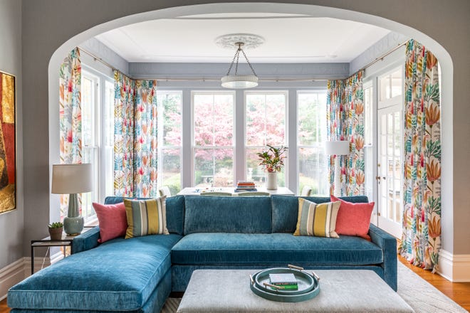 POUR IT ON: “The longer I do this, the more permission I give myself,” said interior designer Betsy Wentz, who featured this historic Sewickley Valley, Pennsylvania, home in her new book.