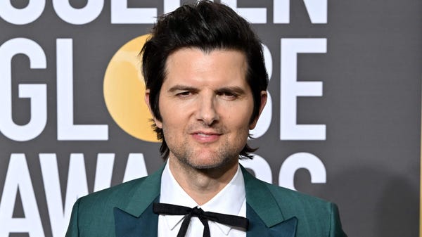 US actor Adam Scott arrives for the 80th annual Golden Globe Awards at The Beverly Hilton hotel in Beverly Hills, California, on January 10, 2023. (Photo by Frederic J. Brown / AFP) (Photo by FREDERIC J. BROWN/AFP via Getty Images) ORIG FILE ID: AFP_336U66F.jpg