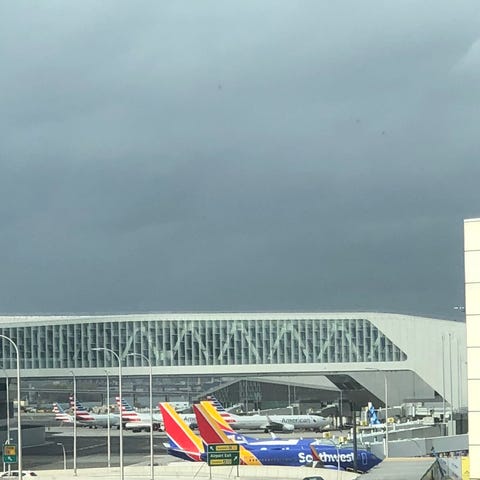 American Airlines and Southwest Airlines planes pa