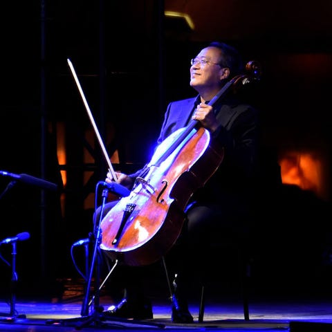 Yo-Yo Ma performs during a concert called "The Bac