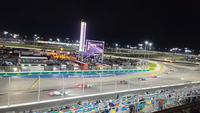 61 cars raced through the night at the Rolex 24 Hours of Daytona.