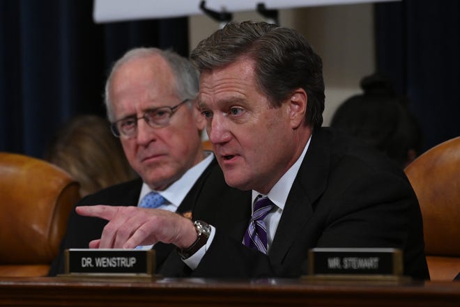 Rep. Mike Turner, R-Ohio speaks as former Ukraine ambassador Marie Yovanovitch testifies before the Permanent Select Committee on Intelligence in a public hearing in the impeachment inquiry into allegations President Donald Trump pressured Ukraine to investigate his political rivals on November 15, 2019.
